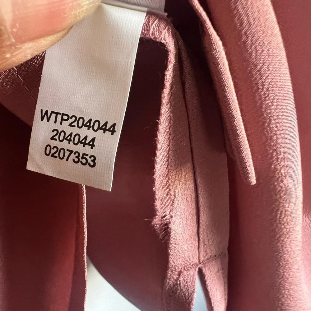 J. Jill Mauve Button-Up Blouse 100% Silk Size 3X - Picture 6 of 6